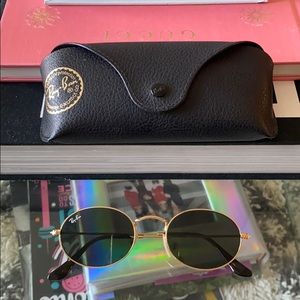 Ray Ban oval flat sunglasses